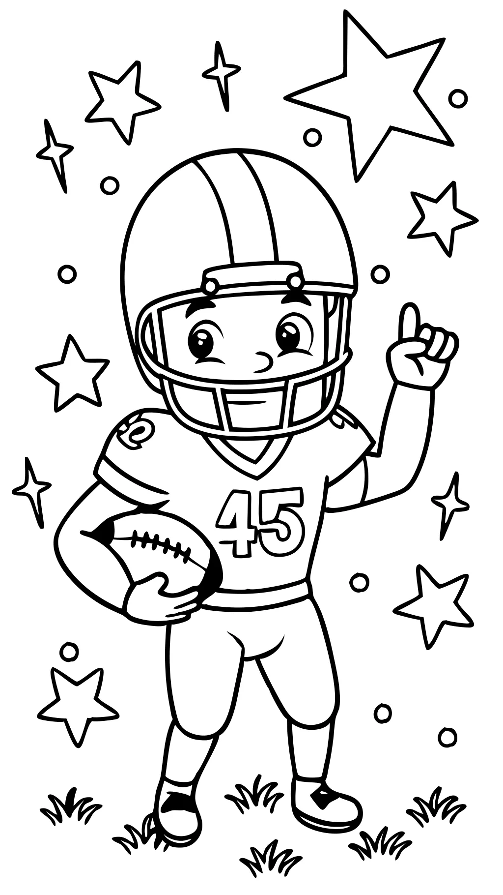 coloriage de Travis Kelce